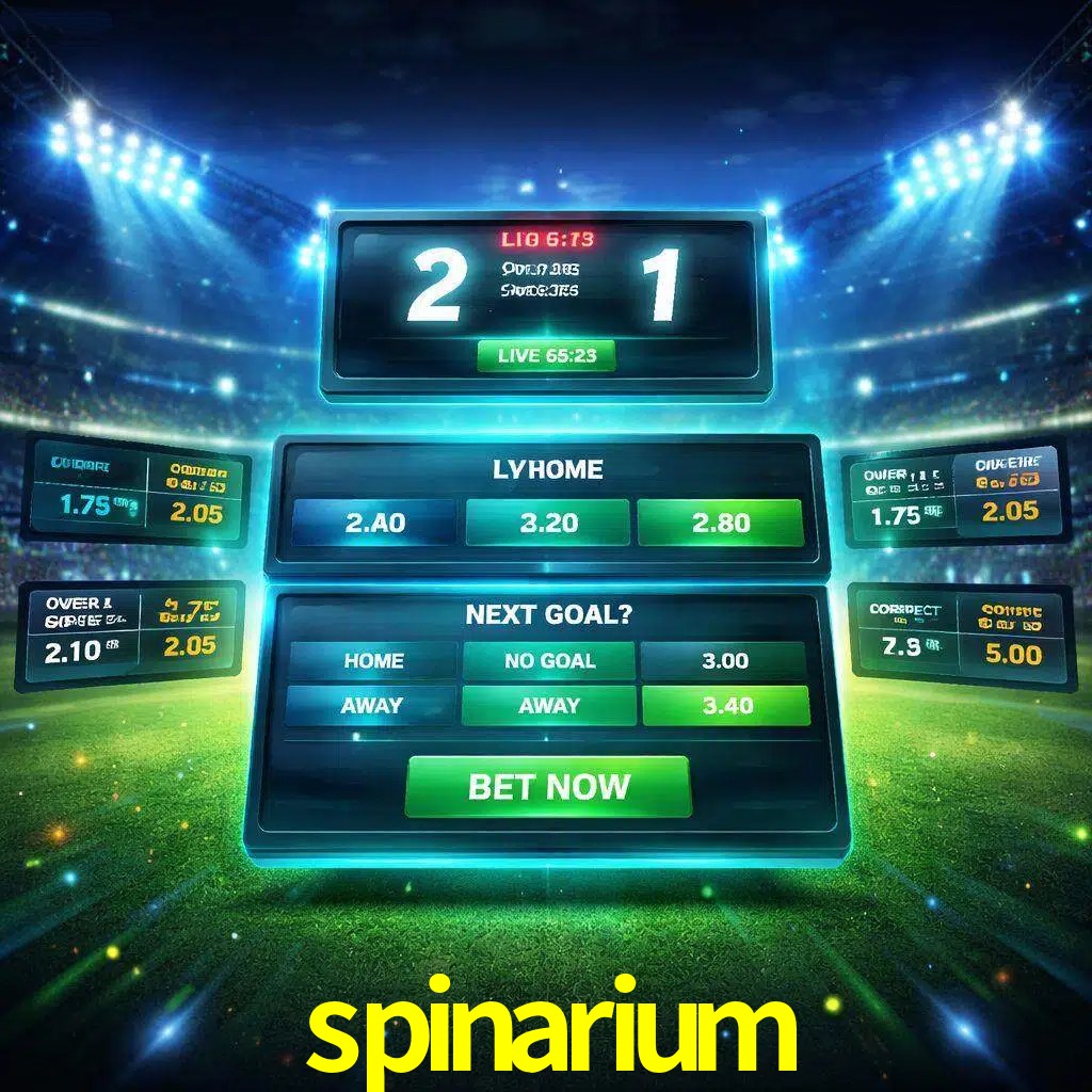 Vista de apuestas en vivo spinarium durante un partido en curso