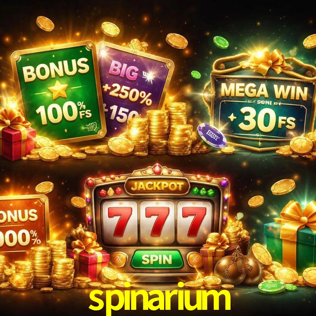 Tipos de bonos spinarium incluyendo recompensas de bienvenida y promociones continuas