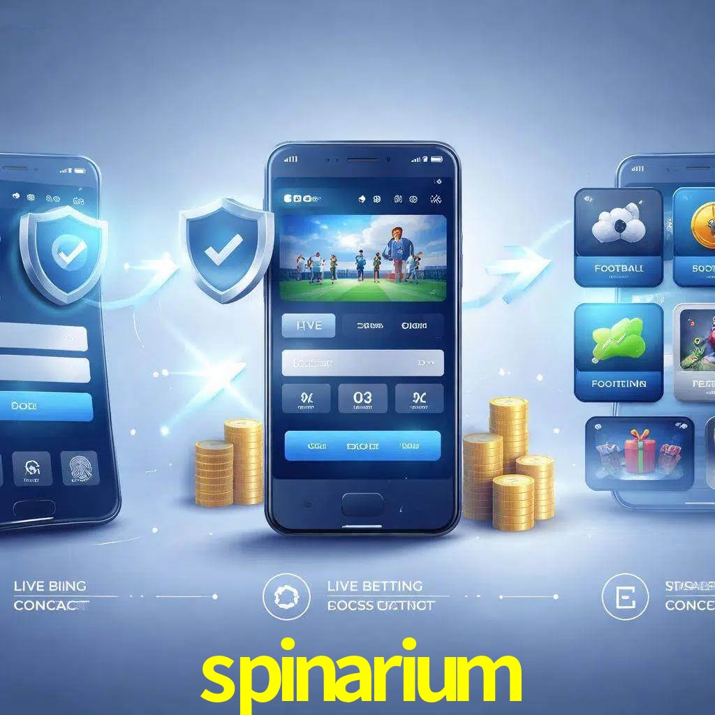 Pasos de acceso a la app spinarium en pantalla de teléfono móvil