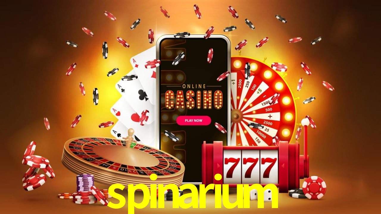 Una escena digital vívida inspirada en casino con spinarium mostrado prominentemente, luces brillantes, fichas, cartas y acentos dorados.